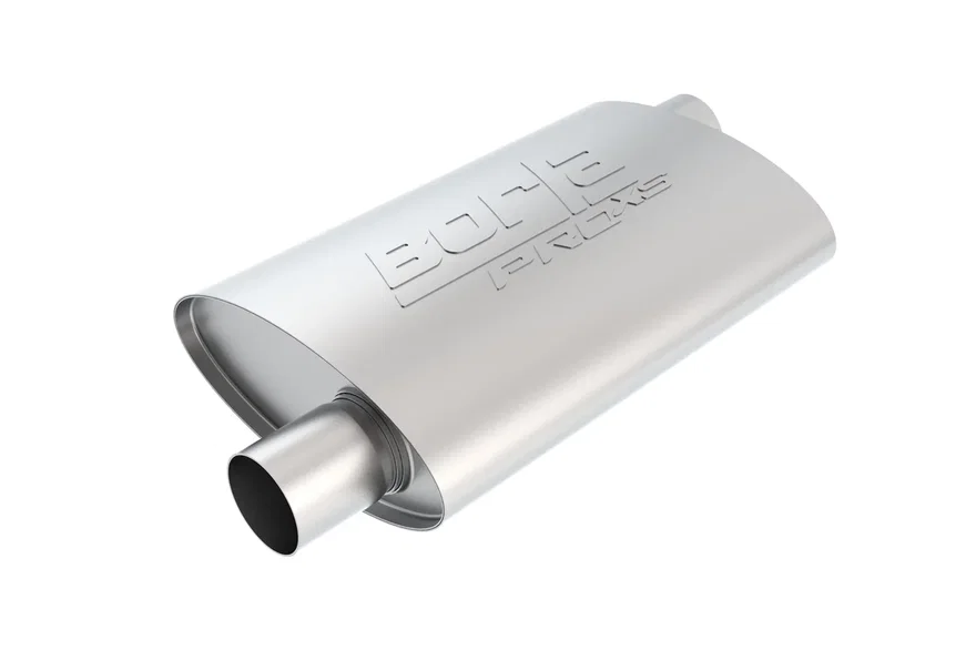 ProXS Muffler 2.5in Offset Inlet/ 2.5in Offset Outlet 4in x 9.5in Oval x 14in Long Body