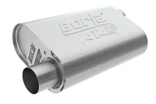 CrateMuffler Muffler Chrysler/ Dodge/ Plymouth/ Mopar Big Block 383/ 413/ 426/ 440 CID V8 Moderate Output 2.5 in. Offset Inlet/ 2.5 in. Offset Outlet ATAK image 1