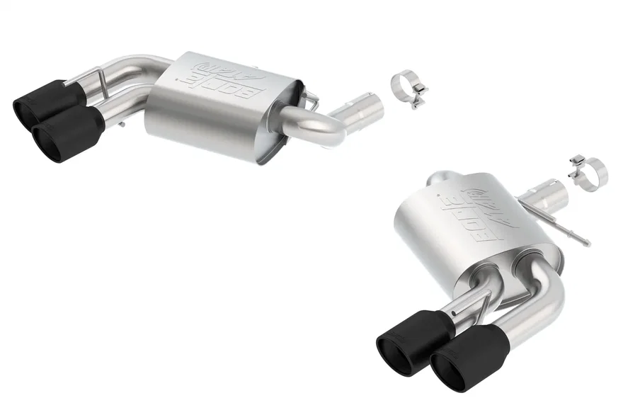 With Dual Tips Axle-Back Exhaust System ATAK for 2016-2023 Chevrolet Camaro SS