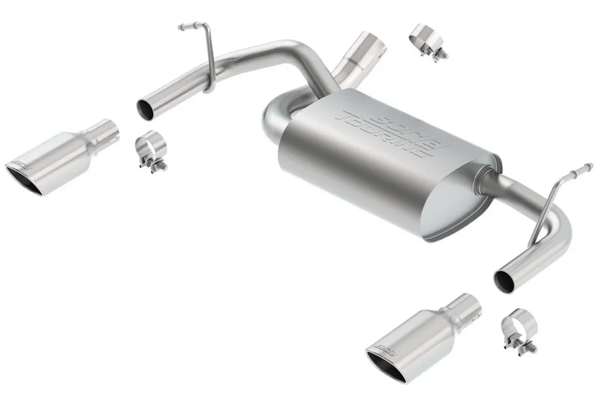 Axle-Back Exhaust System Touring for 2012-2018 Jeep Wrangler JK/ JKU