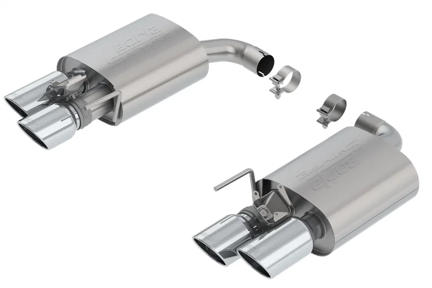 With Active Exhaust Valve Axle-Back Exhaust System S-Type for 2018-2021 Ford Mustang GT