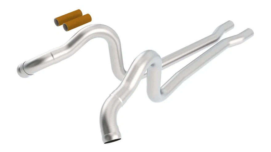 Over Axle Mid-Pipes for 2011-2014 Ford Mustang GT/ Shelby Mustang GT500
