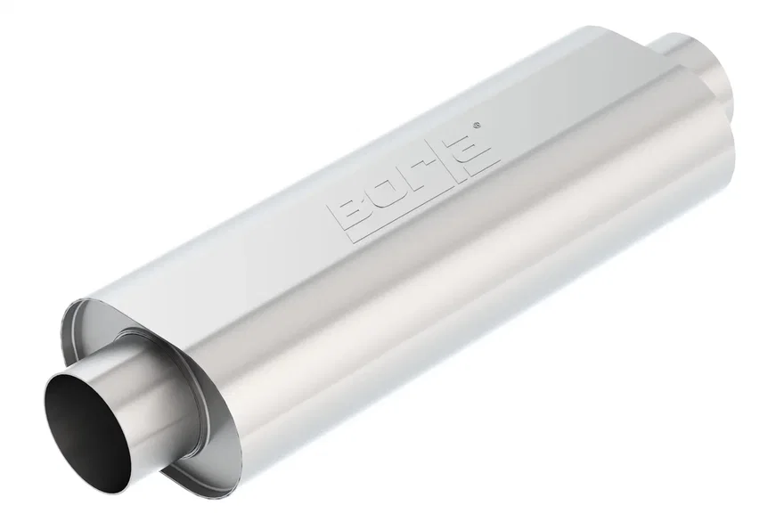XR-1 Multi-Core Racing Muffler 4in Center Inlet/ 4in Center Outlet 5.5in x 8.5in Oval x 23in Long Body