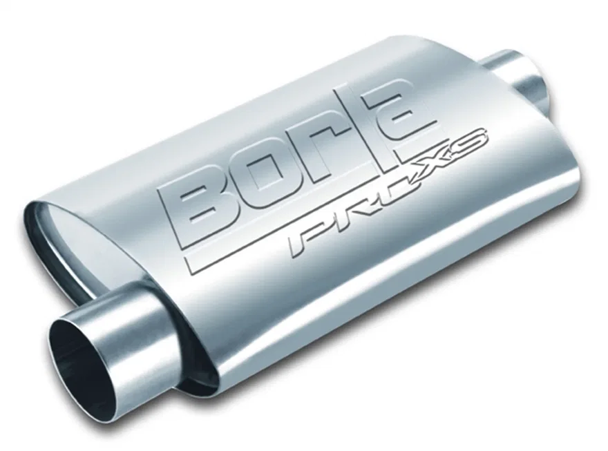 ProXS Muffler 2.5in Offset Inlet/ 2.5in Center Outlet 4.25in x 7.88in Oval x 14in Long Body