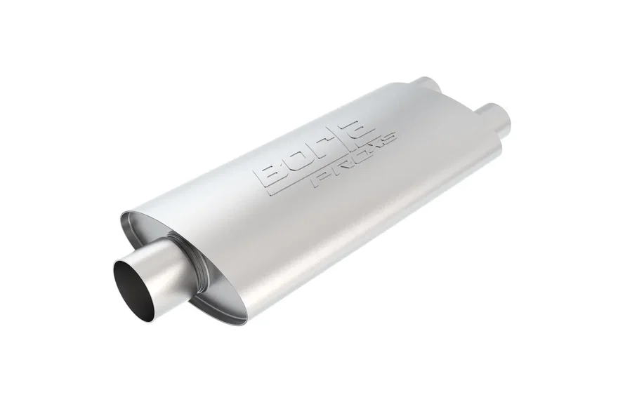 ProXS Muffler 3in Center Inlet/ 2.25in Dual Outlet 4in x 9.5in Oval x 19in Long Body