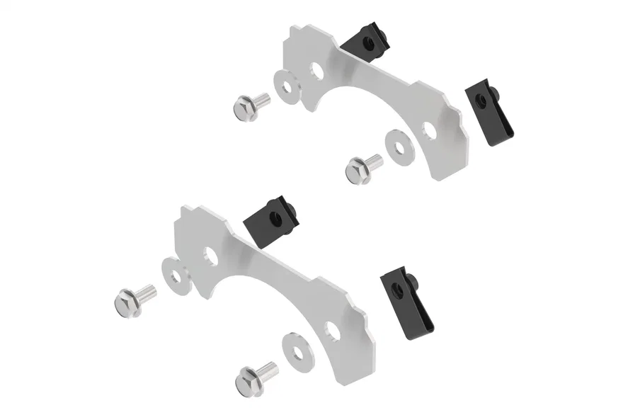 CrateMuffler Endplate Bracket Kit. Bolts To Endplate Of CrateMuffler, Hanger Can Be Welded To Bracket