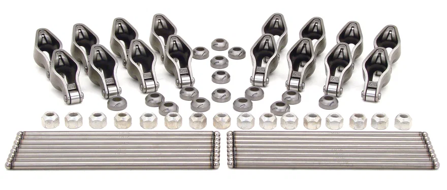 Magnum 1.6 Rocker and HE Pushrod Kit for Retro-Fit Roller Chevrolet 262-400 SBC
