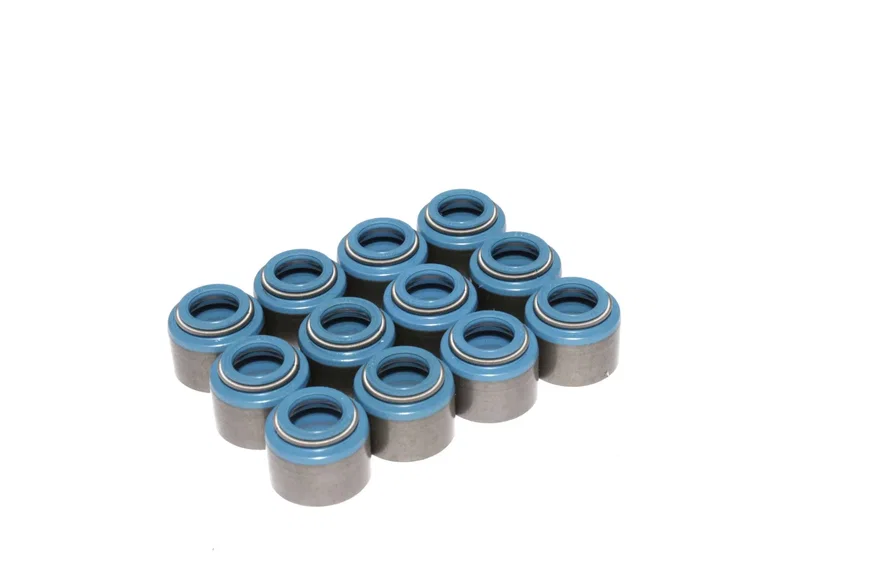 Set of 12 Metal Viton Valve Seals for .530" Guide Size, 5/16 Valve Stem