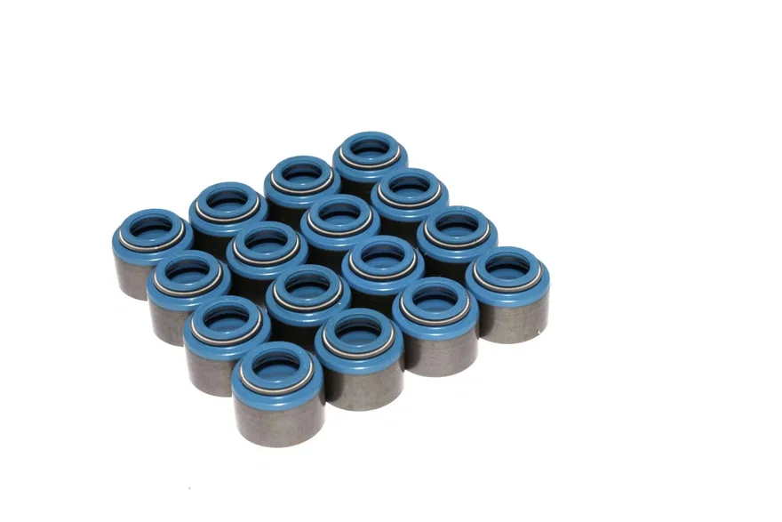 Set of 16 Metal Viton Valve Seals for .500" Guide Size, 3/8 Valve Stem