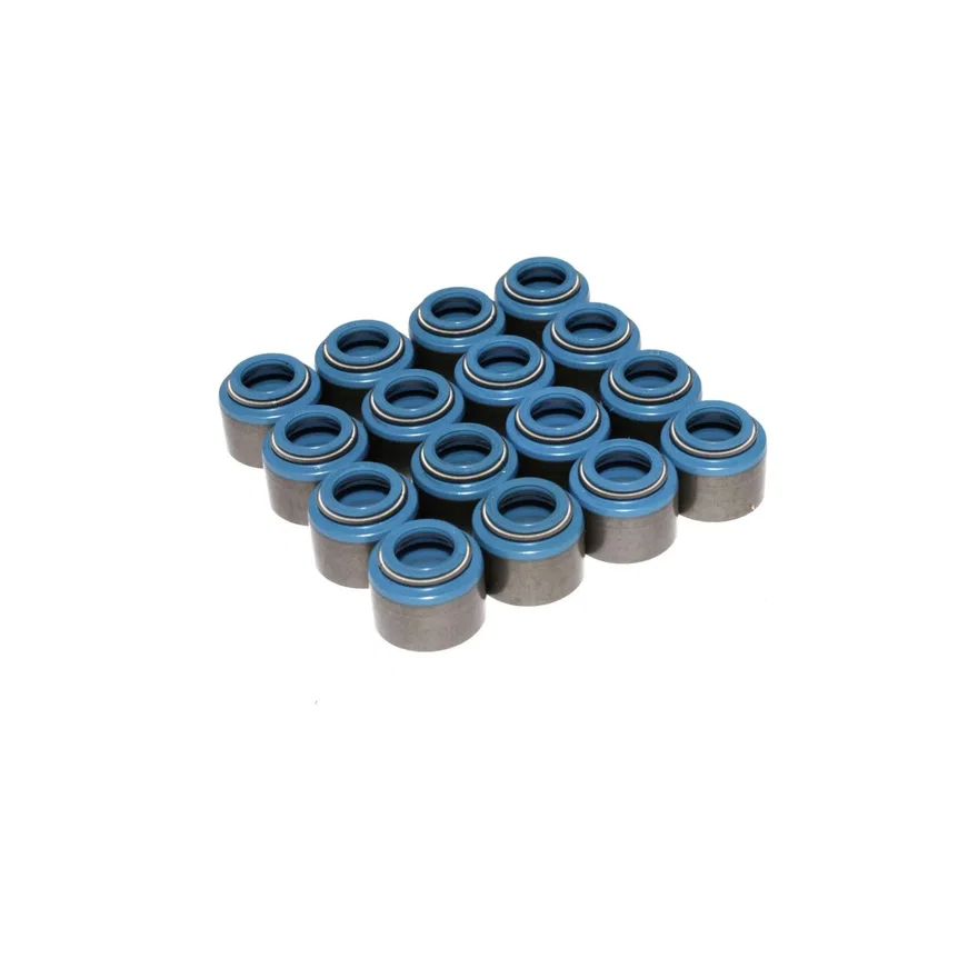 Set of 16 Metal Viton Valve Seals for .530" Guide Size, 11/32" Valve Stem