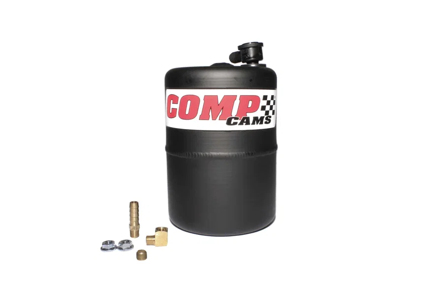 Black Powder-Coated Aluminum Vacuum Canister