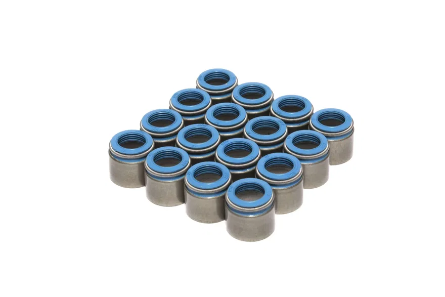 Set of 16 Metal Body Viton Valve Seals for .530" Guide Size, 5/16" Valve Stem
