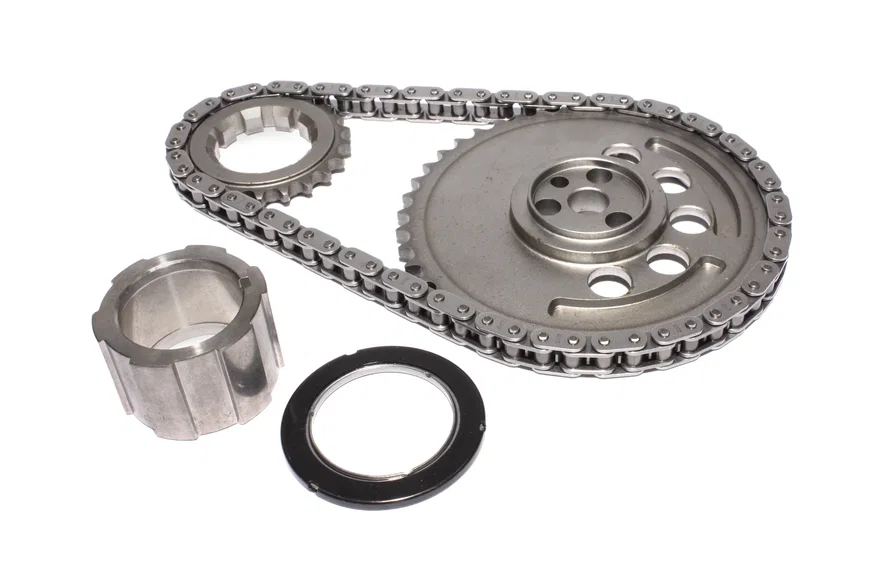 9-Keyway Single Chain Timing Set for 3-Bolt, 58X, 4 Pole Reluctor GM LS