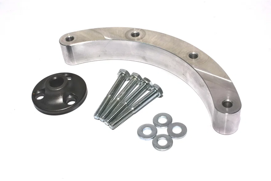 Distributor Mount Kit and Pulley Adapter Hub for 6200/6300 BBC Belt Drive System
