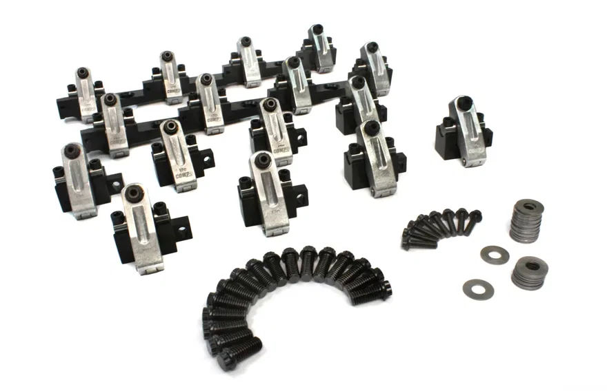 Shaft-Mount Aluminum 1.7 Ratio Rocker Kit for BBC w/ Dart 320/360
