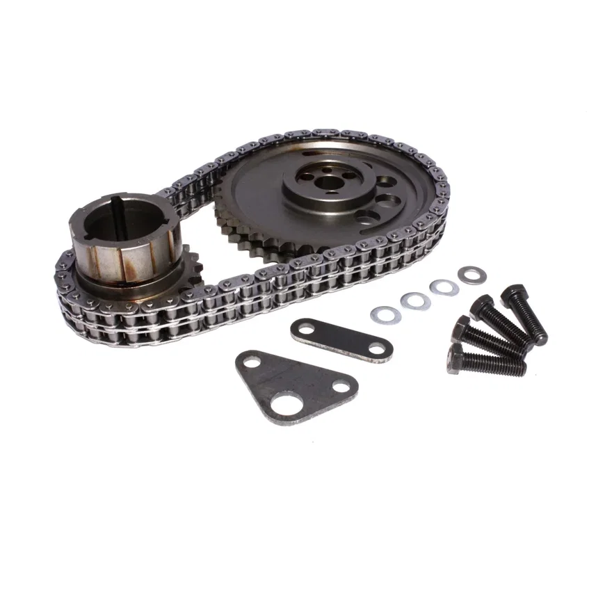 3-Keyway Double Chain Timing Set for 3-Bolt, 24X, 1 Pole Reluctor GM LS