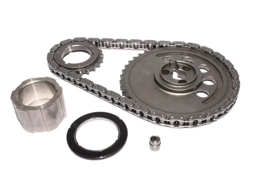 Hex Adjust Single Chain Timing Set for 3-Bolt, 24X, 1 Pole Reluctor GM LS