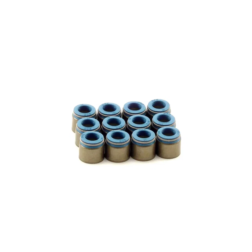 Set of 12 Metal Body Viton Valve Seals for .500" Guide Size, 11/32" Valve Stem