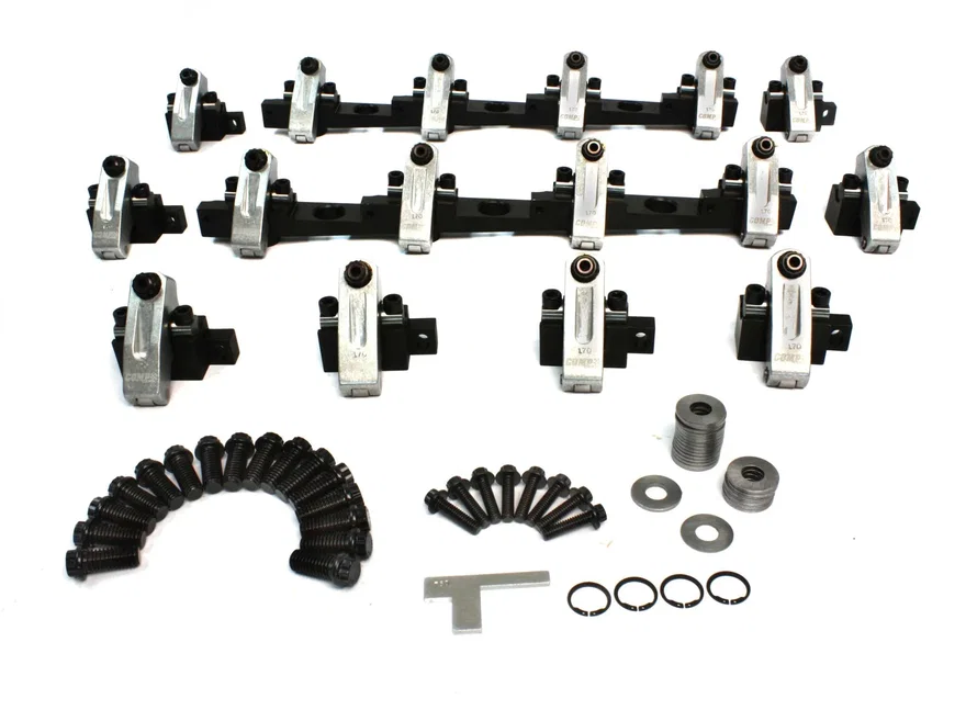 Shaft-Mount Aluminum 1.7 Ratio Rocker Kit for BBC w/ Standard Head