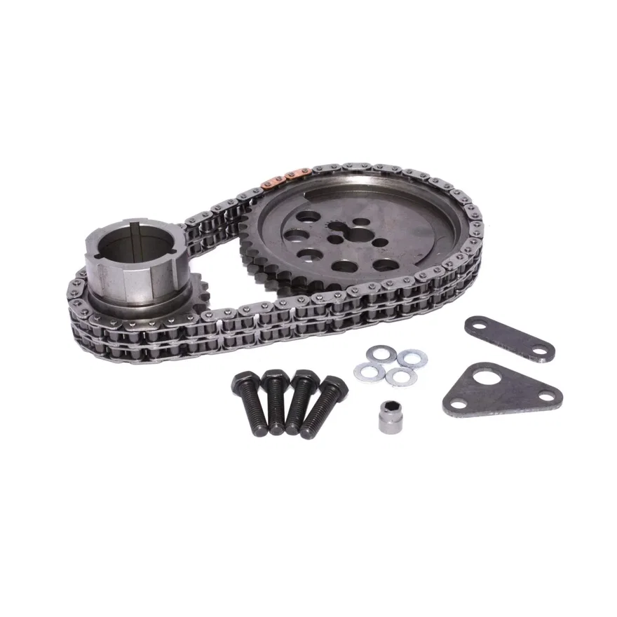 Hex-Adjust Double Chain Timing Set for 3-Bolt, 24X, 1 Pole Reluctor GM LS