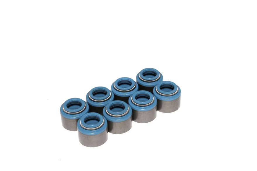 Set of 8 Metal Viton Valve Seals for .530" Guide Size, 3/8 Valve Stem