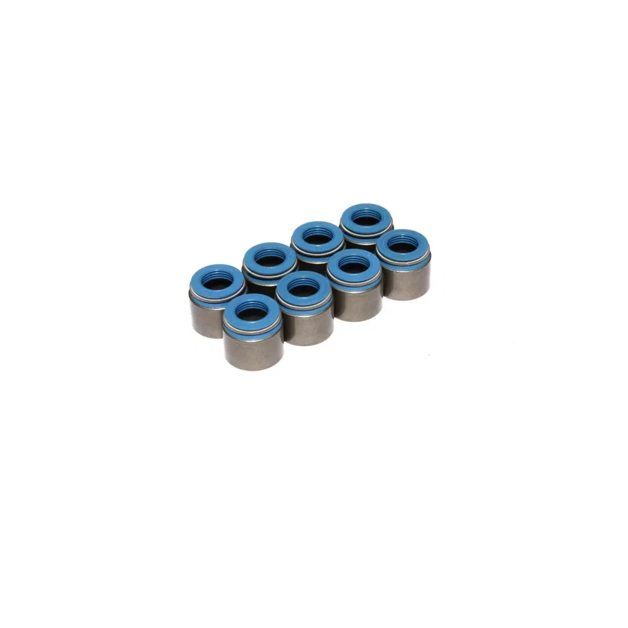 Set of 8 Metal Body Viton Valve Seals for .530" Guide Size, 11/32" Valve Stem