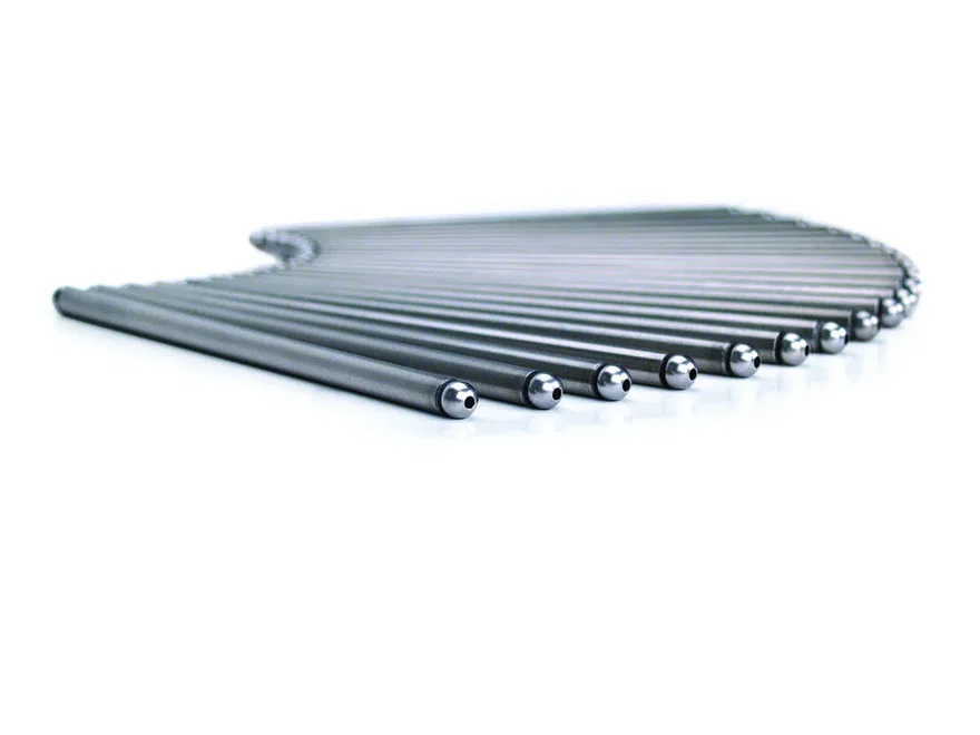 PUSHROD SET, HUSTLER, 5/16 OD X 7.122 X .075, SET OF 16