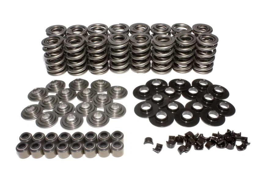 GM LS Dual Valve Spring Kit w/ Tool Steel Retainers; .675" Max Lift