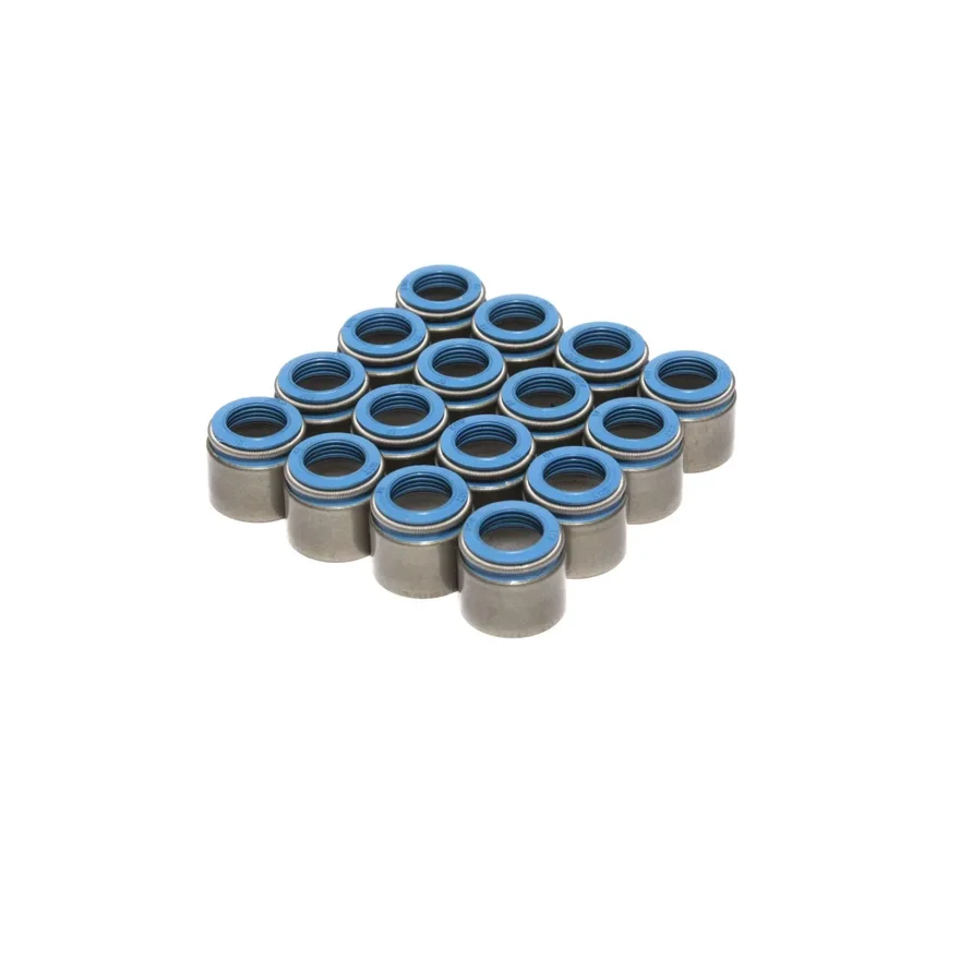 Set of 16 Metal Body Viton Valve Seals for .530" Guide Size, 11/32" Valve Stem