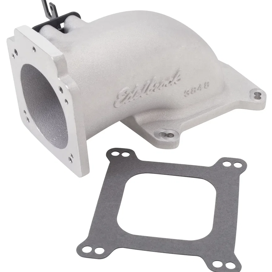 Ultra Low Profile Universal Intake Elbow - 90mm T.B. to 4150 Flange