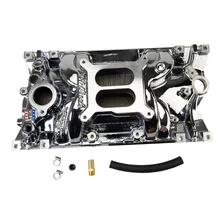 Perf EPS Manifold for Small-Block Chevy Vortec, Chrome Plasma Finish image 3