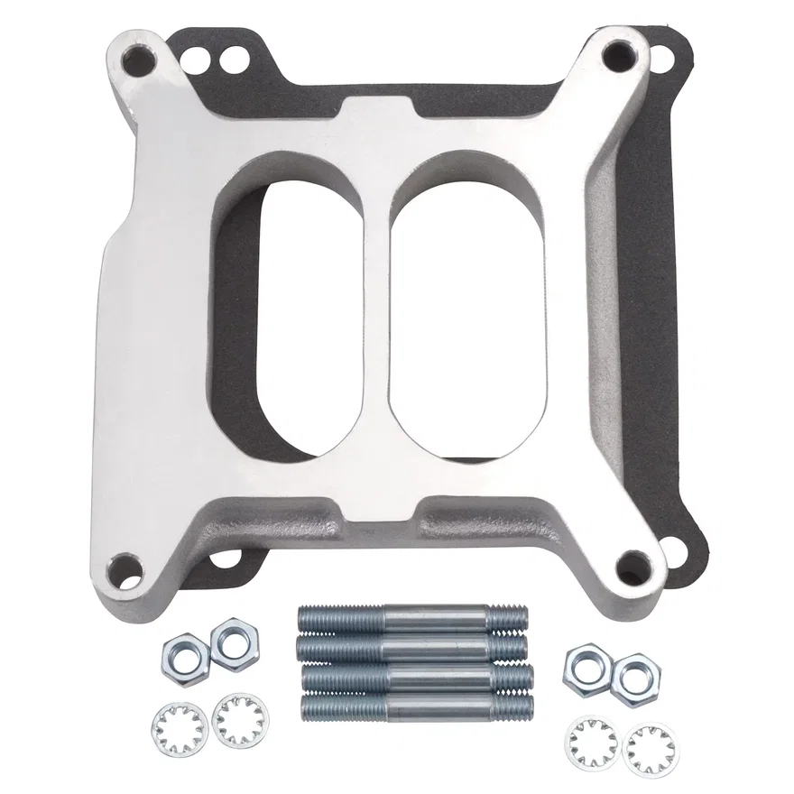 Carburetor Spacer #8714 Divided Center 1in Thick For 2-Plane Manifolds