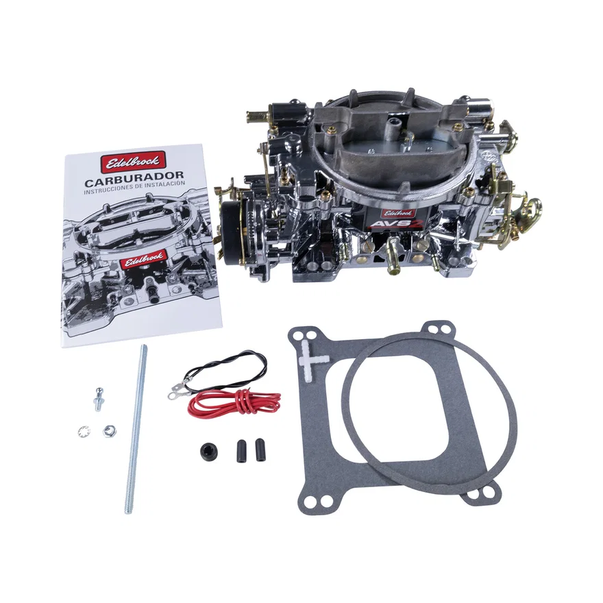 AVS2 500 CFM Carburetor #1901-CP, Electric Choke, Chrome Plasma Finish (Non-EGR)