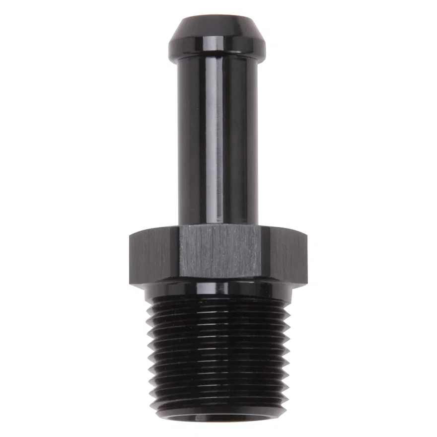 Heater Hose End Fitting - Straight with 3/8" NPT and 3/8" Barb