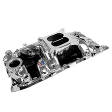 RPM Air-Gap Intake Manifold for Big-Block Chevy Oval Port, Chrome Plasma Finish image 5