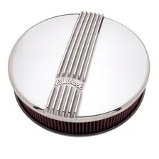 Classic Series Polished Round Air Cleaner for Single 4-bbl Carb - 3" Element image 3