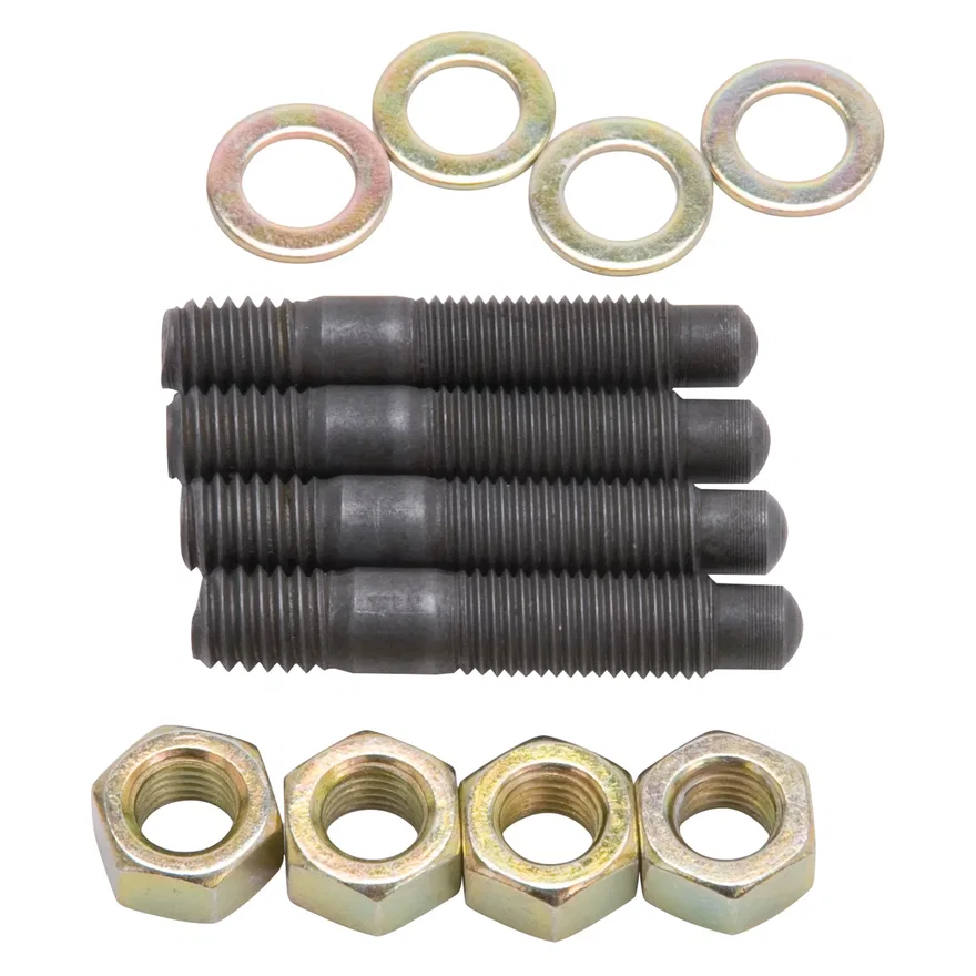 Bull Nosed Carburetor Stud Kit in Black Oxide Finish