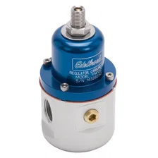 Carbureted Adjustable Bypass Fuel Pressure Regulator (160 GPH) in Blue Finish image 3