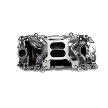 RPM Air-Gap Intake Manifold for Big-Block Chevy Oval Port, Chrome Plasma Finish image 1