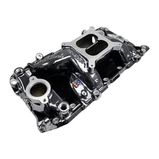 RPM Air-Gap Intake Manifold for Big-Block Chevy Oval Port, Black Plasma Finish image 5