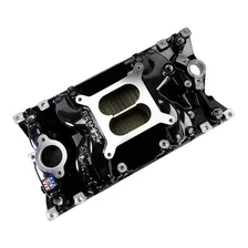RPM Air-Gap Manifold for Small-Block Chevy Vortec, Black Plasma Finish image 2