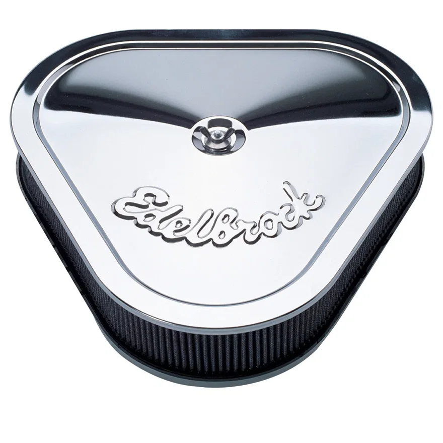 Pro-Flo Chrome Triangular Air Cleaner with 2.5" Cotton Element