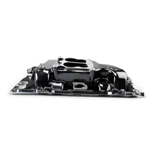 Performer 2-O Manifold for 1965-90 B/B Chevy Oval Port Heads, Black Plasma image 4