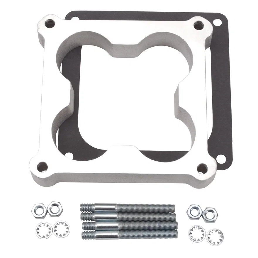 Carburetor Spacer #8718 Open Cloverleaf Center 1in Thick