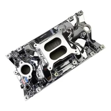 Perf EPS Manifold for Small-Block Chevy Vortec, Chrome Plasma Finish image 2