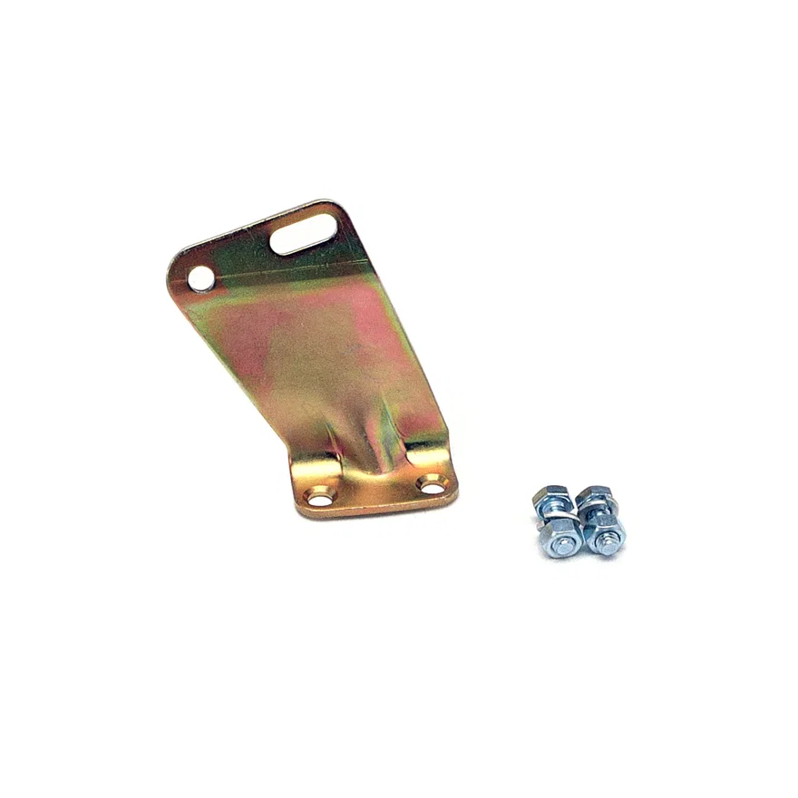 Carburetor Throttle Cable Adapter Plate for S/B Ford 289-302 in Gold Finish
