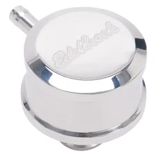 Round Push-in Breather Look PCV Billet Aluminum Polished image 2