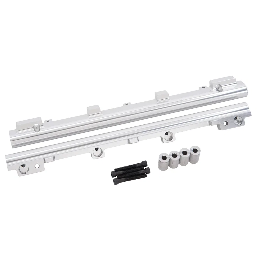 Fuel Rail Kit Low Profile, Pro-Flo EFI, -6AN, for SB Ford