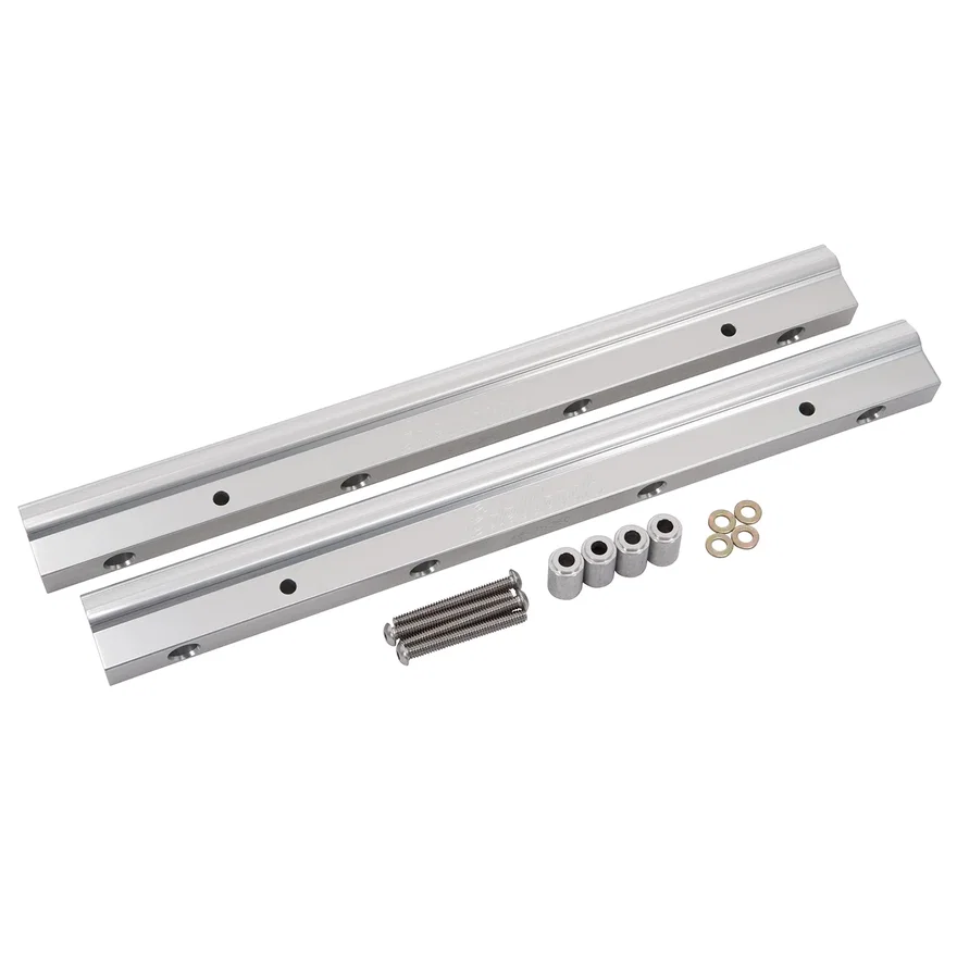 Fuel Injector Rail LSR VIctor, Polished Finish, -8 AN