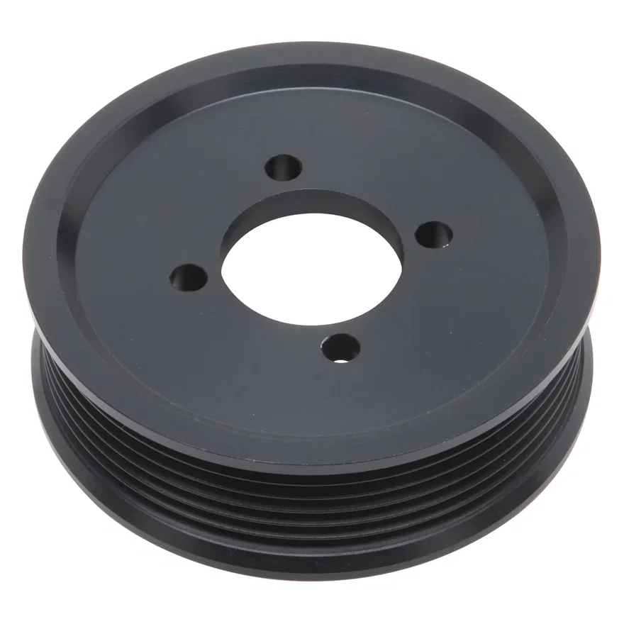 3.75" 6-Rib E-Force S/C Pulley in Black Finish for Stage 3 - Pro Tuner System